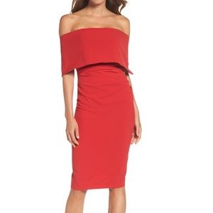 Vince Camuto Red Cocktail Dress